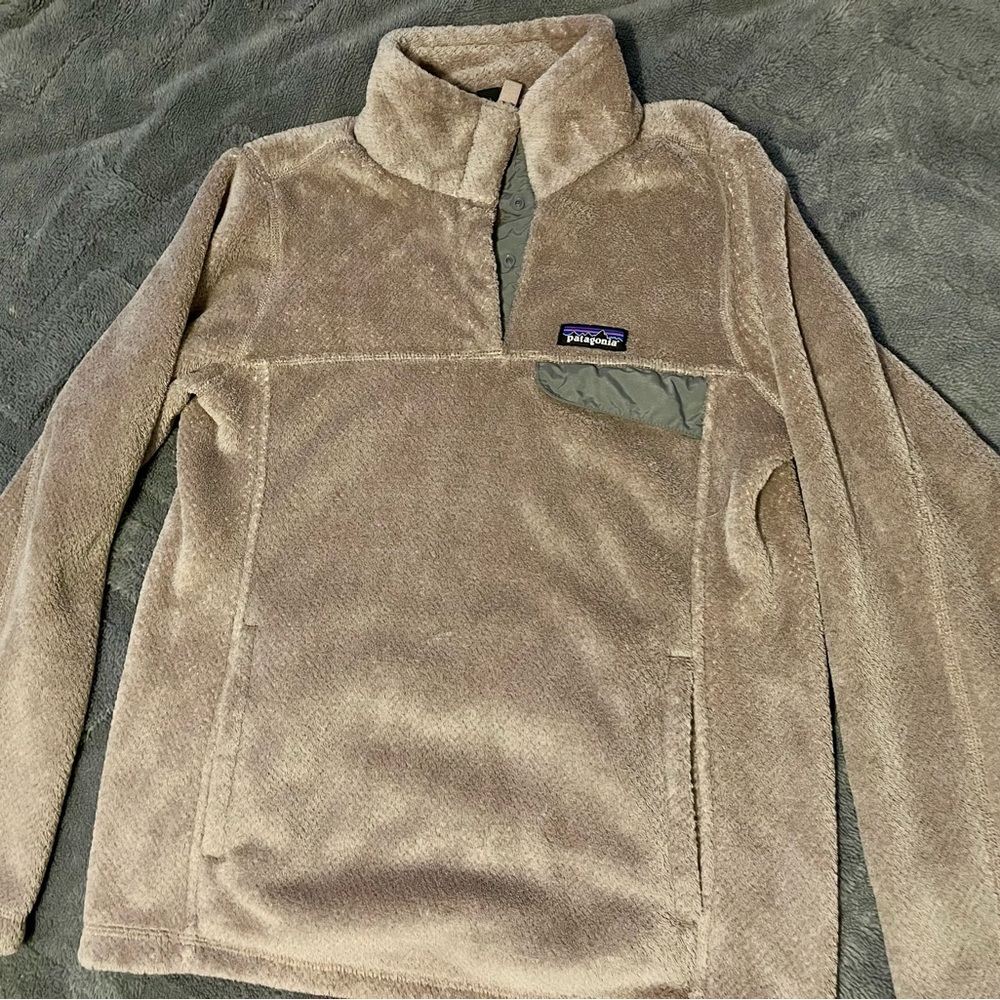 Patagonia Tan Fleece Pullover